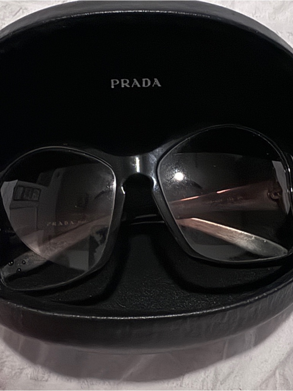 Prada Black / Brown Gradient Butterfly Sunglasses SPR181 - Picture 5 of 7
